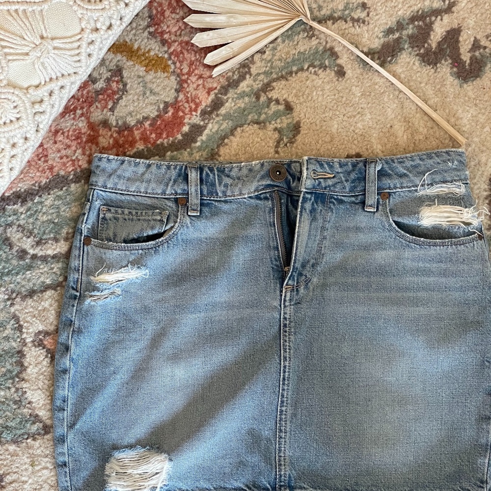 Paige Denim Jean Skirt